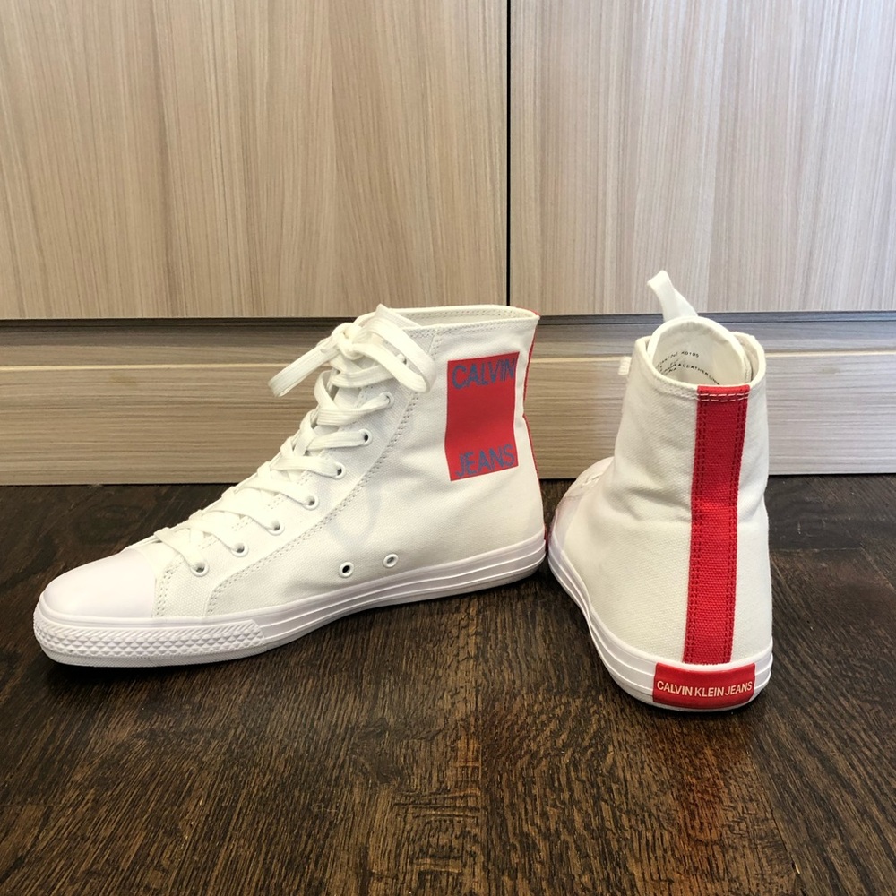 CALVIN KLEIN x RAF SIMONS: Lace-Up HighTop Sneaker